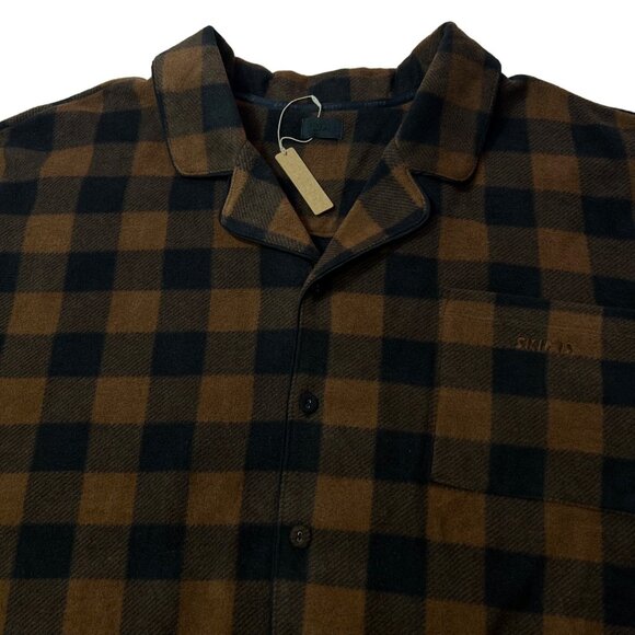 SKIMS Fleece Sleep Set Jasper Buffalo Check 4X - Picture 6 of 14